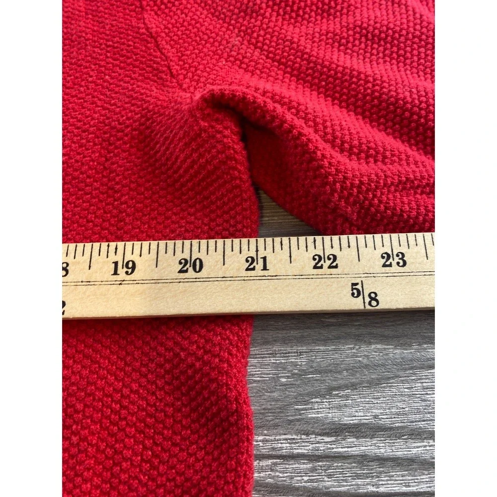Alfani Red Cotton 1/4 Zip Mock Neck Pullover Sweater Mens X-Large MSRP $60 NWT .
